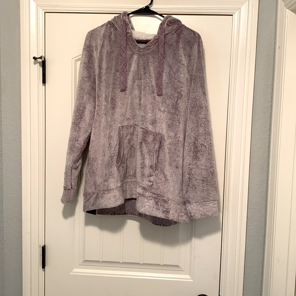 Member's Mark Cozy Plush Pullover Purple Cream Size XX-Large NWT